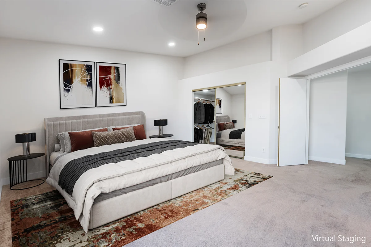 virtual staging bedroom