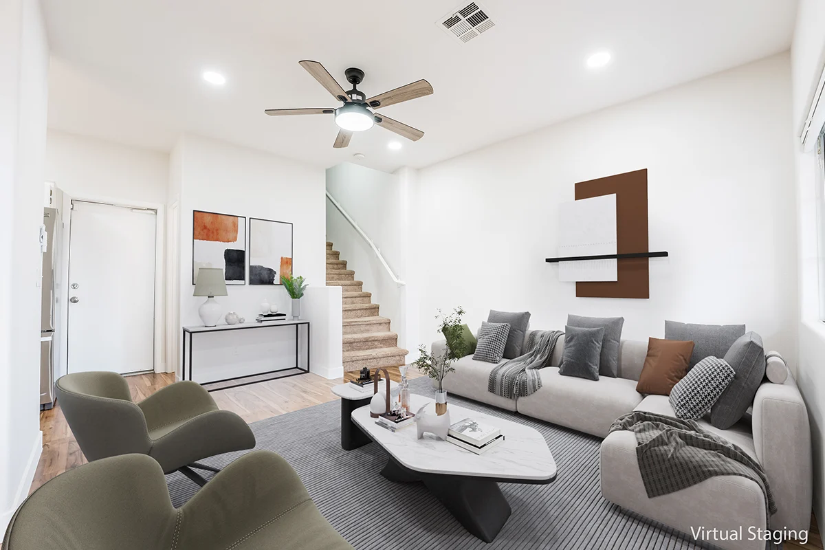 virtual staging living room