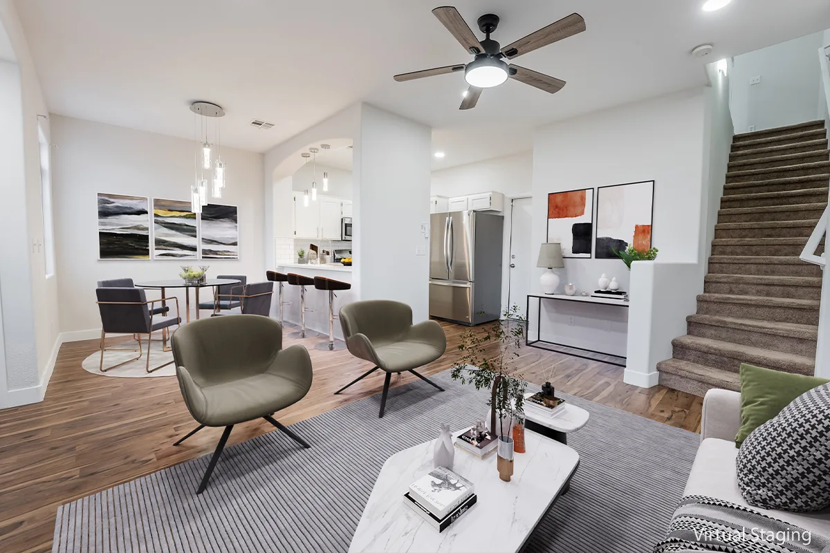 virtual staging lv living room after